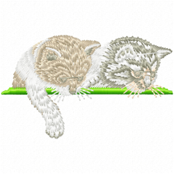 Cats Embroidery Design 12 Cats Embroidery Design 12